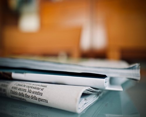 A person reading an economic news reading guide
