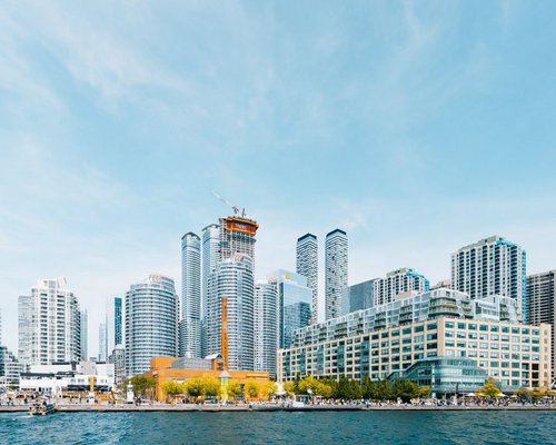 View of a Canadian city skyline representing global economy awareness